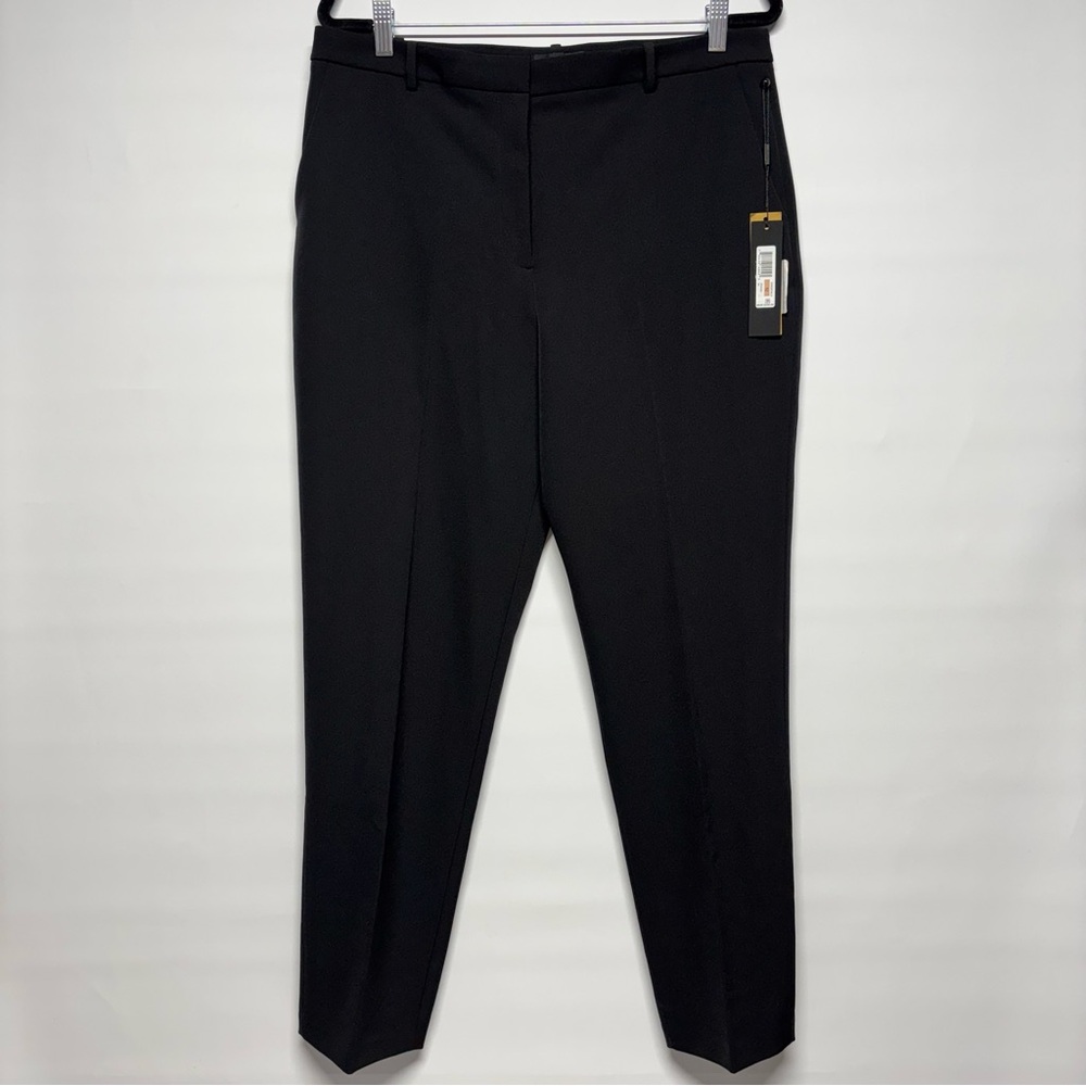 ✨Donna Karan Essentials High-Rise Straight-Leg Pants Black Size 12 - Picture 2 of 16